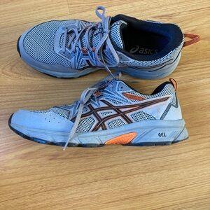 Asics Gray & Orange Men's GEL Running Sneakers